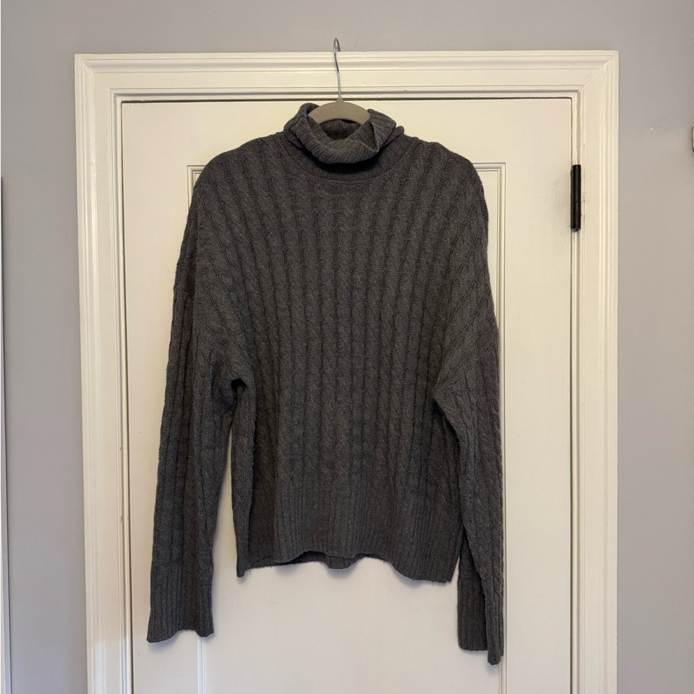 Favorite Daughter Charcoal Turtleneck Sweater